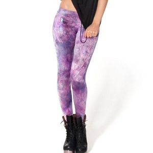 Blackmilk Fairy Paint Lavender Leggings Small